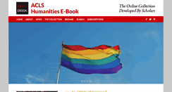 Desktop Screenshot of humanitiesebook.org